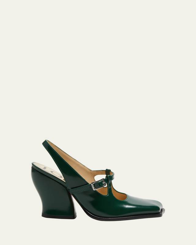 Onda Leather Mary Jane Slingback Pumps